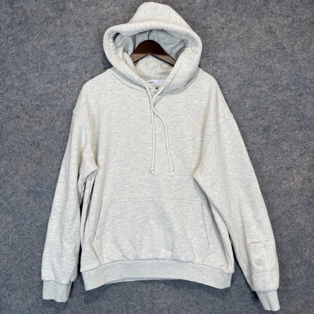 Sundae School Hanbok Hoodie Sweatshirt Mens Medium French Terry Gray Heavyweight